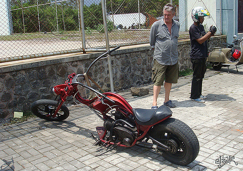 chopper extreme with vespa engine