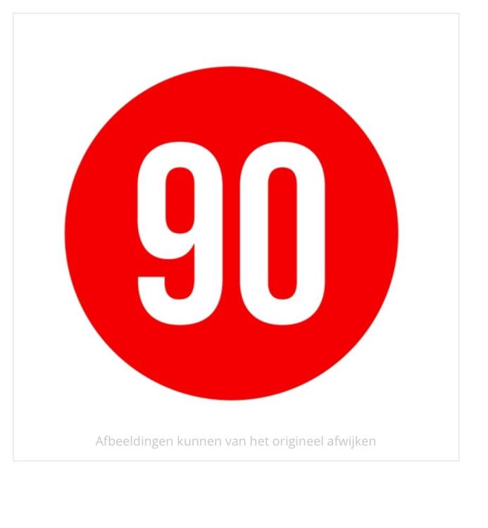 Sticker 90km/U - Oldies - Vespaforum.be